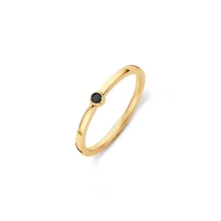 Ringen>Melano Jewelery Melano Friends Mini Cz Ring Black