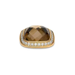 Steentjes>Melano Jewelery Melano Kosmic Framed Facet Square Steen