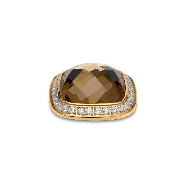Steentjes>Melano Jewelery Melano Kosmic Framed Facet Square Steen