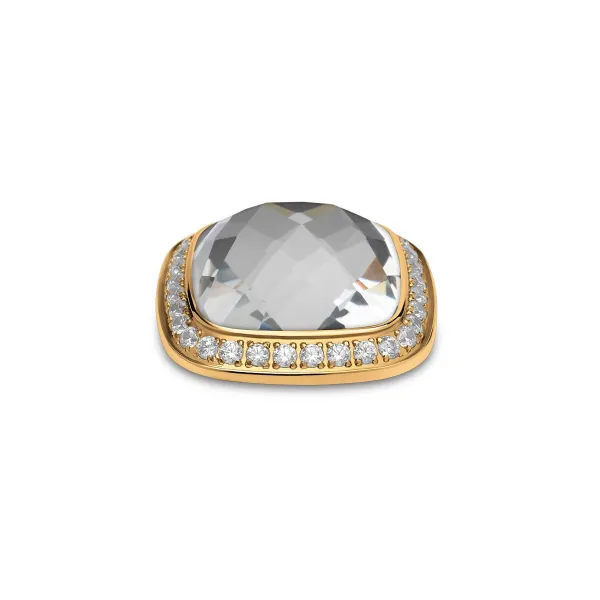 Steentjes>Melano Jewelery Melano Kosmic Framed Facet Square Steen