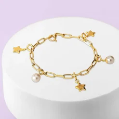 Armbanden>Melano Jewelery Melano Ornaments Christmas Charms Armband Set Gold Plated Zilver