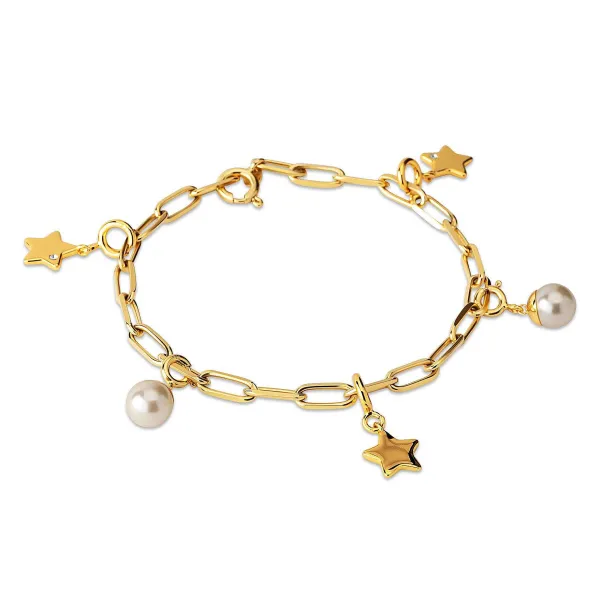 Armbanden>Melano Jewelery Melano Ornaments Christmas Charms Armband Set Gold Plated Zilver