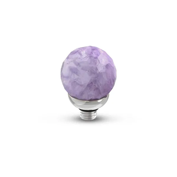 Steentjes>Melano Jewelery Melano Twisted Gemstone Facet Ball Steentje