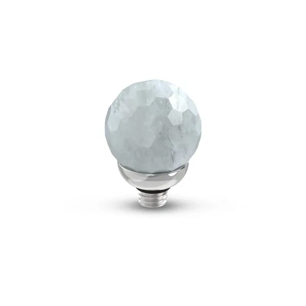 Steentjes>Melano Jewelery Melano Twisted Gemstone Facet Ball Steentje