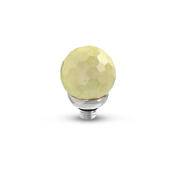 Steentjes>Melano Jewelery Melano Twisted Gemstone Facet Ball Steentje