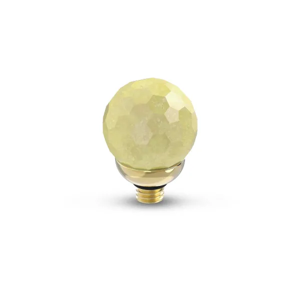 Steentjes>Melano Jewelery Melano Twisted Gemstone Facet Ball Steentje