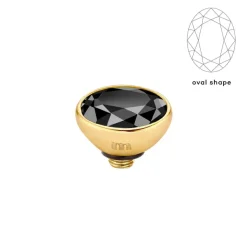 Steentjes>Melano Jewelery Melano Twisted Rounded Oval Steentje