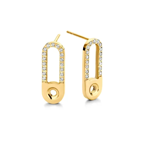 Oorbellen>Melano Jewelery Melano Twisted Tedd Cz Oorbellen