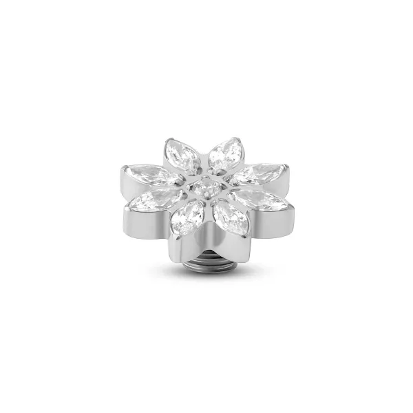 Steentjes>Melano Jewelery Melano Vivid Snowflake Cz Steentje